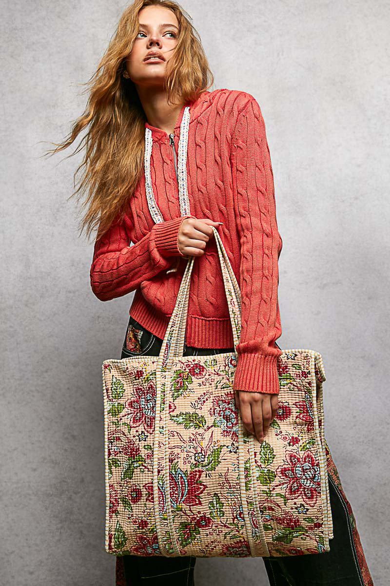 Bohemian Inspired Print Tote Bags