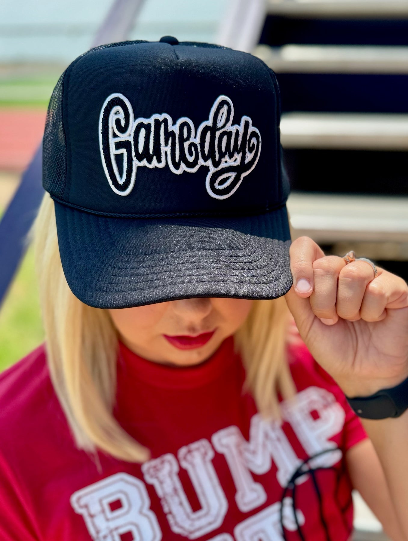 Game Day Chenille Patch Trucker Hat