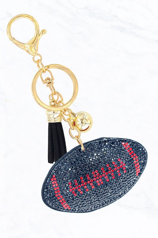 Puff Rhinestone Keychain