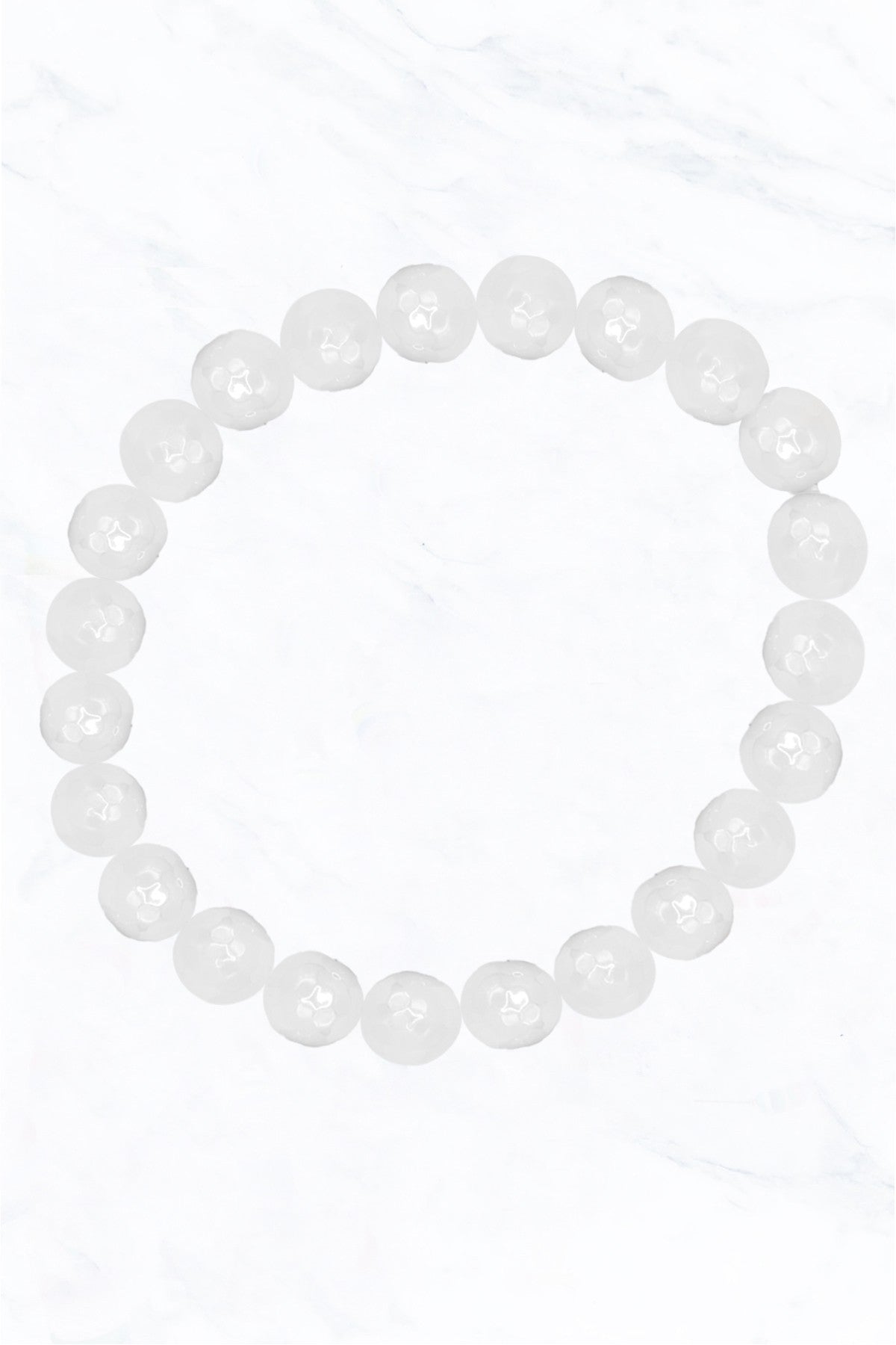 Semi Genuine Stone Singles Stretch Bracelet
