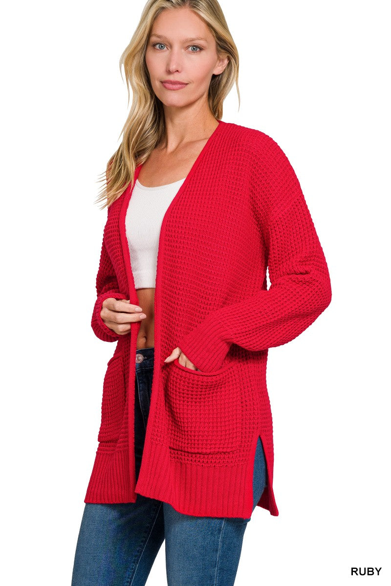 Zenana Textured Cardigan