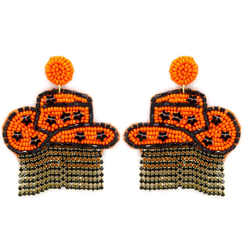 Cowgirl Fringe Game Day Earrings