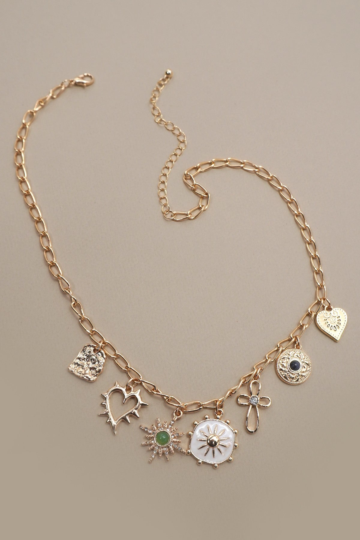Sunburst Charm Necklace
