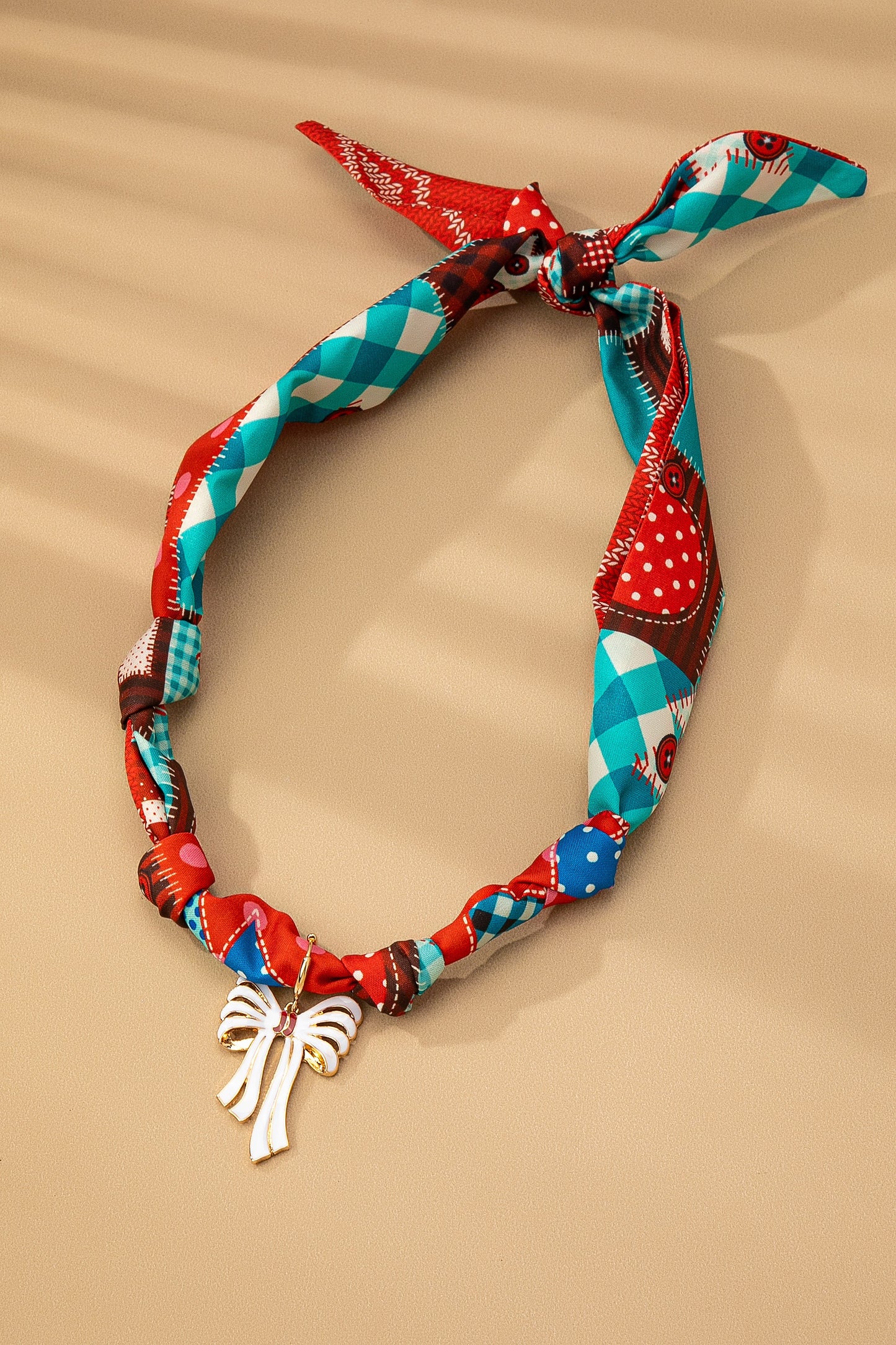 Christmas Scarf Necklace