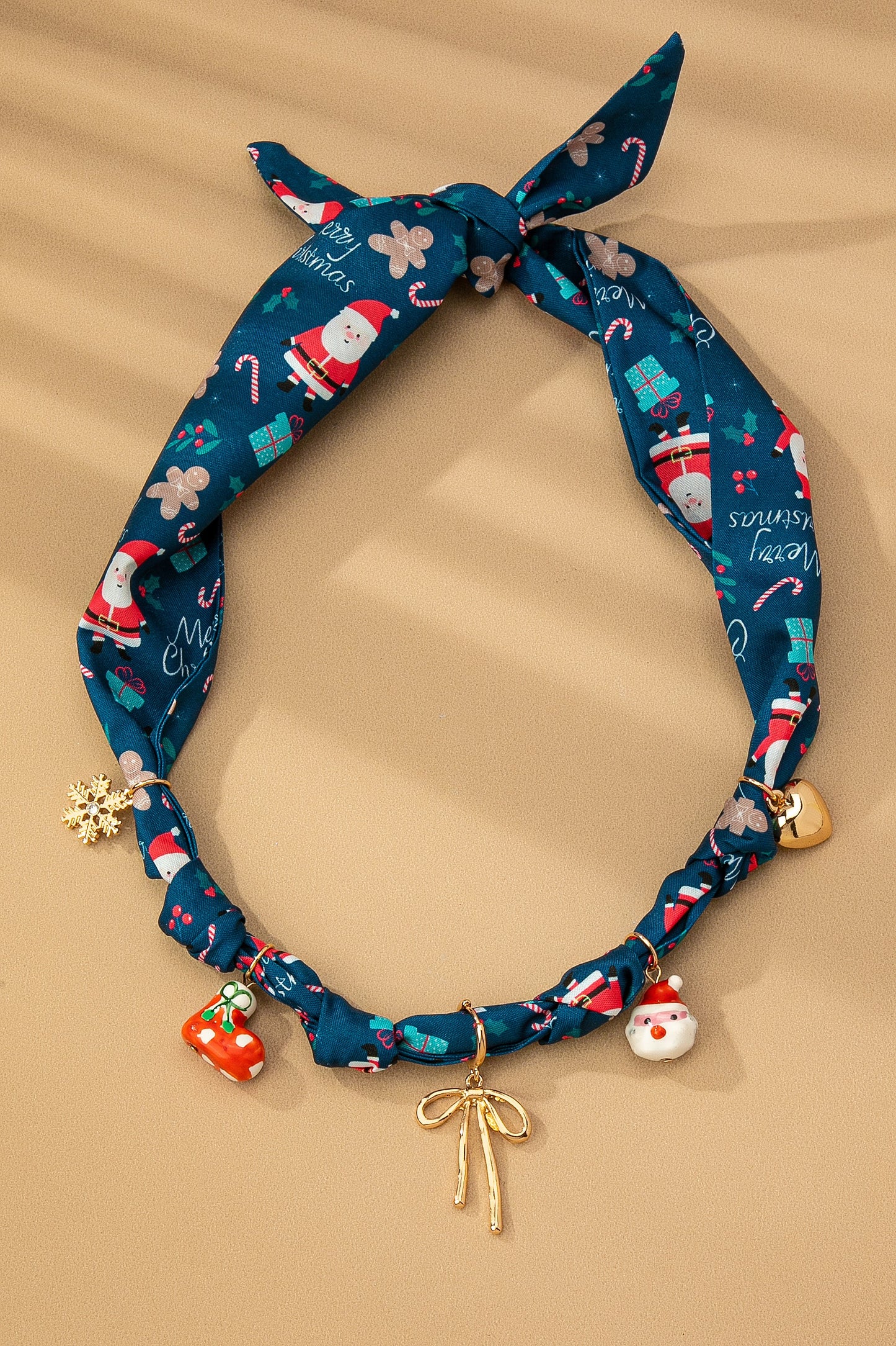 Christmas Scarf Necklace