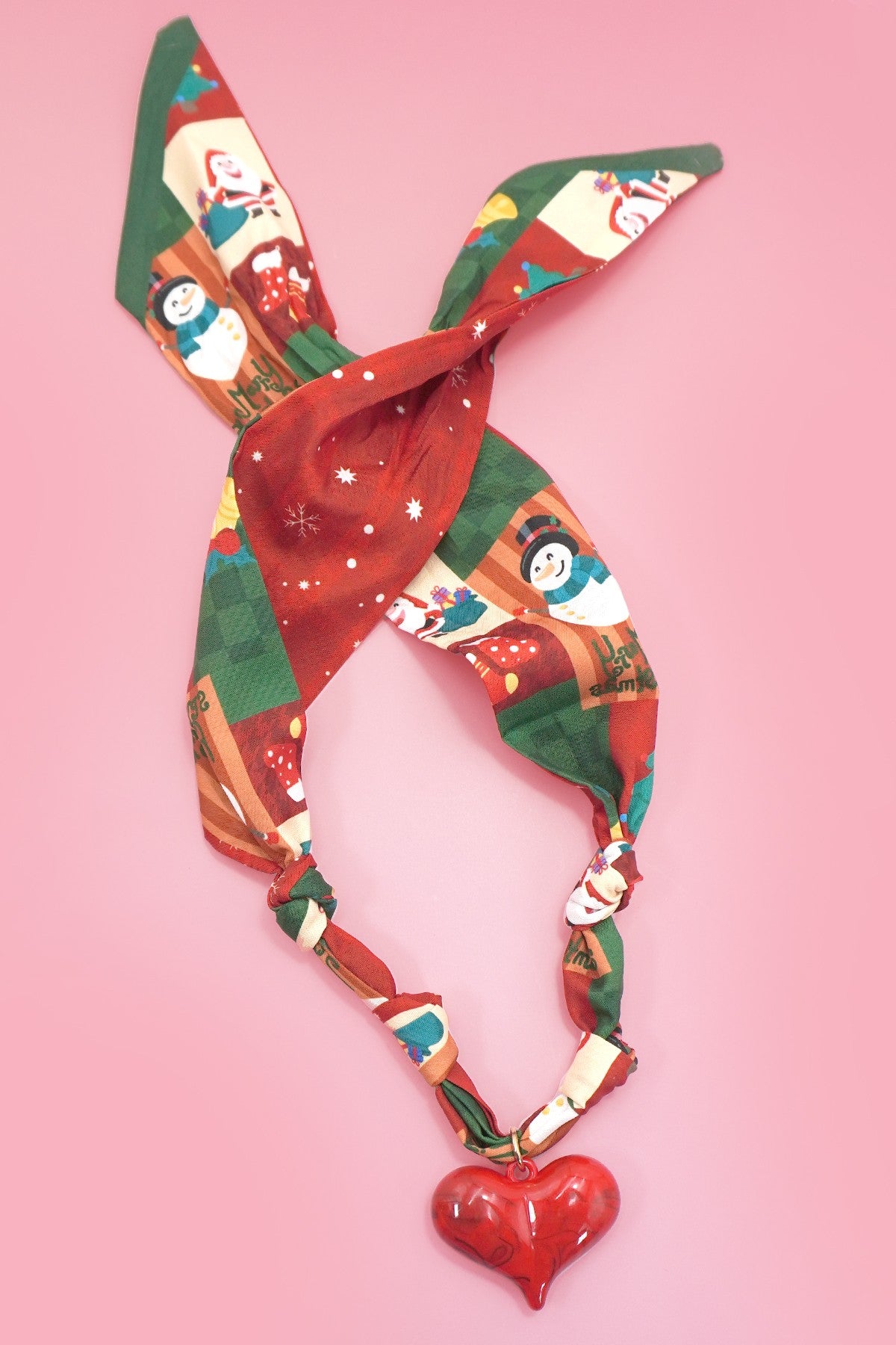 Christmas Scarf Necklace