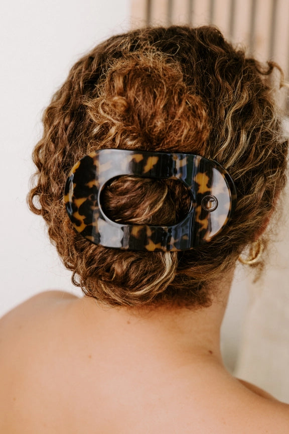 TELETIES Round Flat Hair Clip-Large