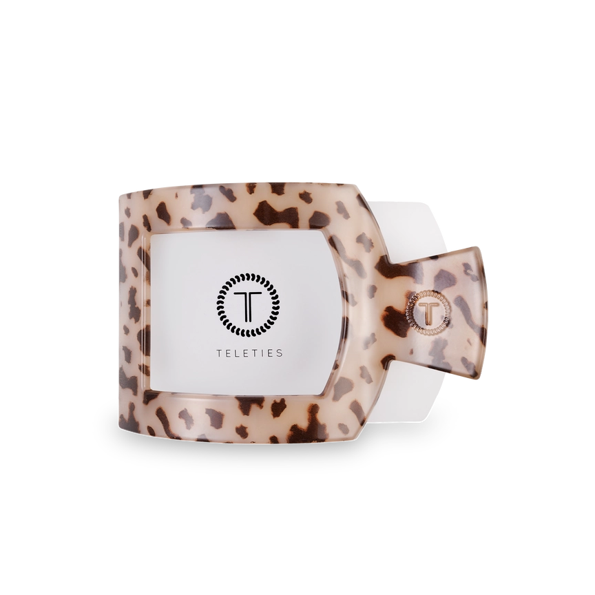 TELETIES Square Flat Hair Clip-Medium