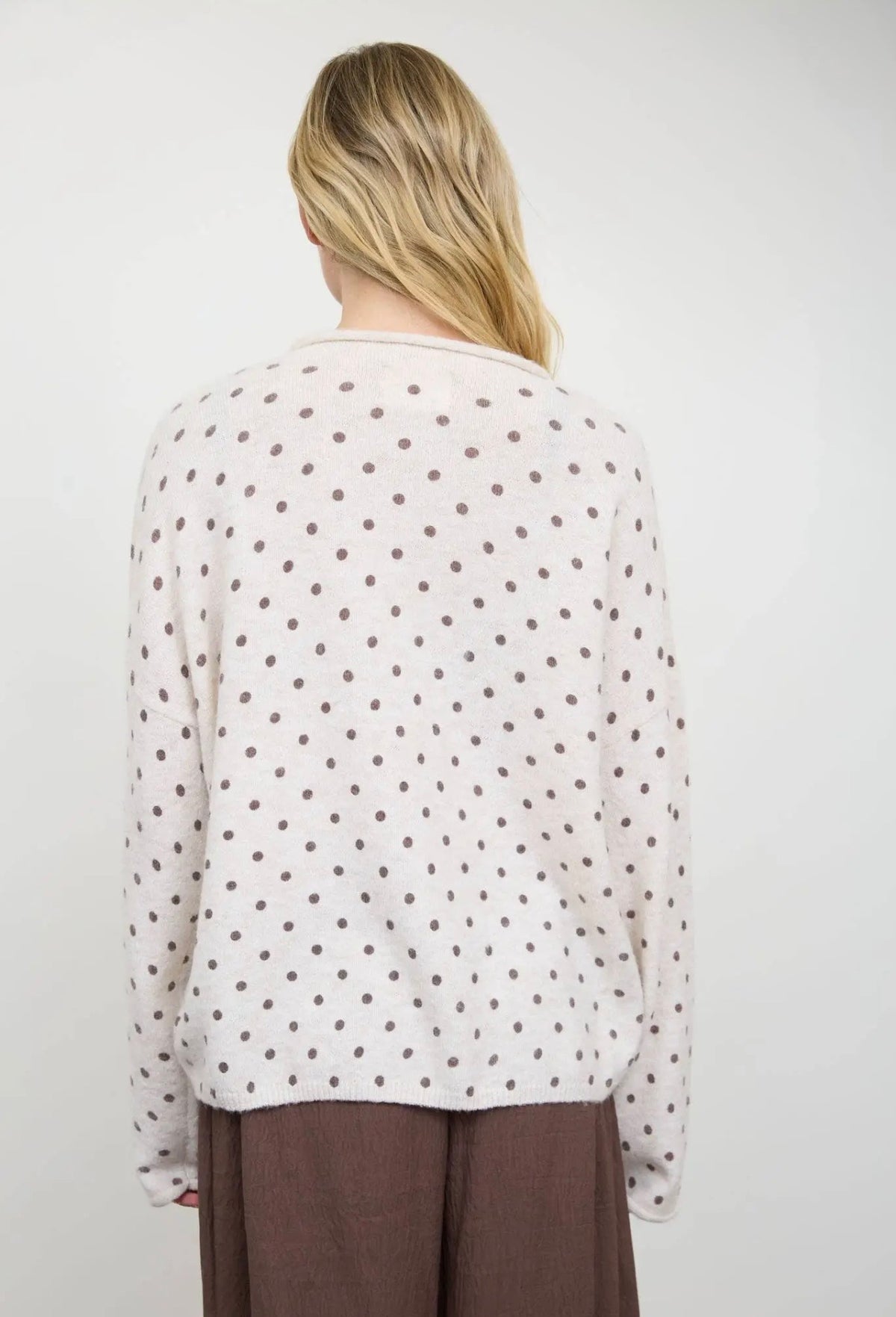 Polka Dot Button Up Cardigan