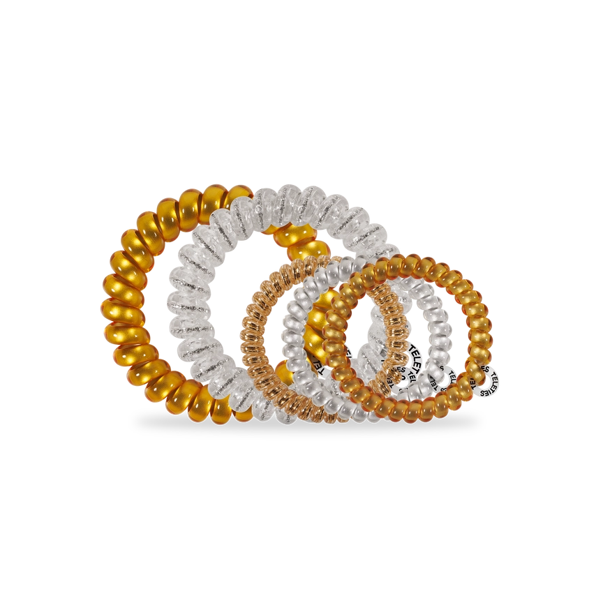 TELETIES Spiral Hair Coils-Mixed Pack