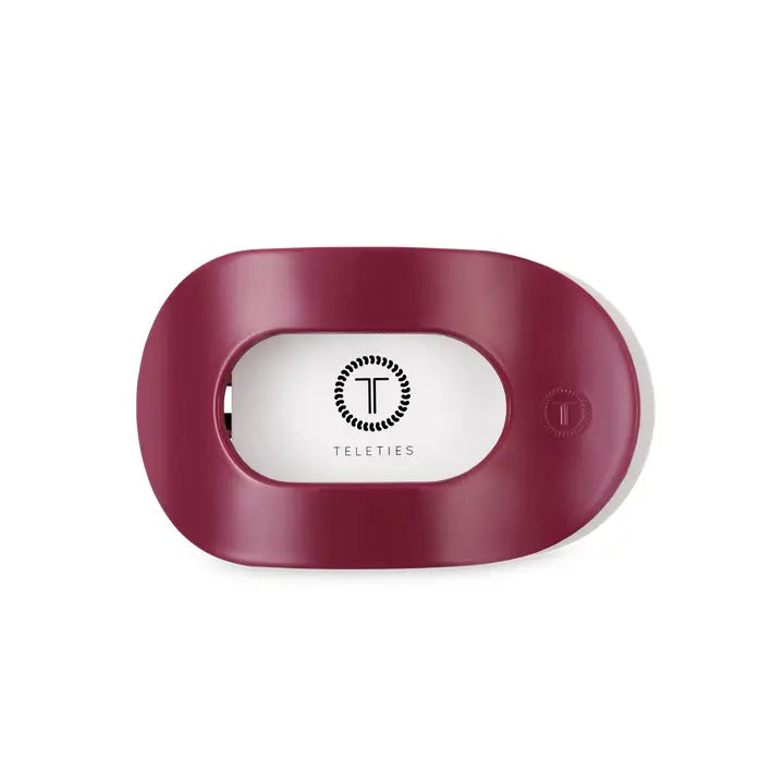 TELETIES Round Flat Hair Clip-Medium