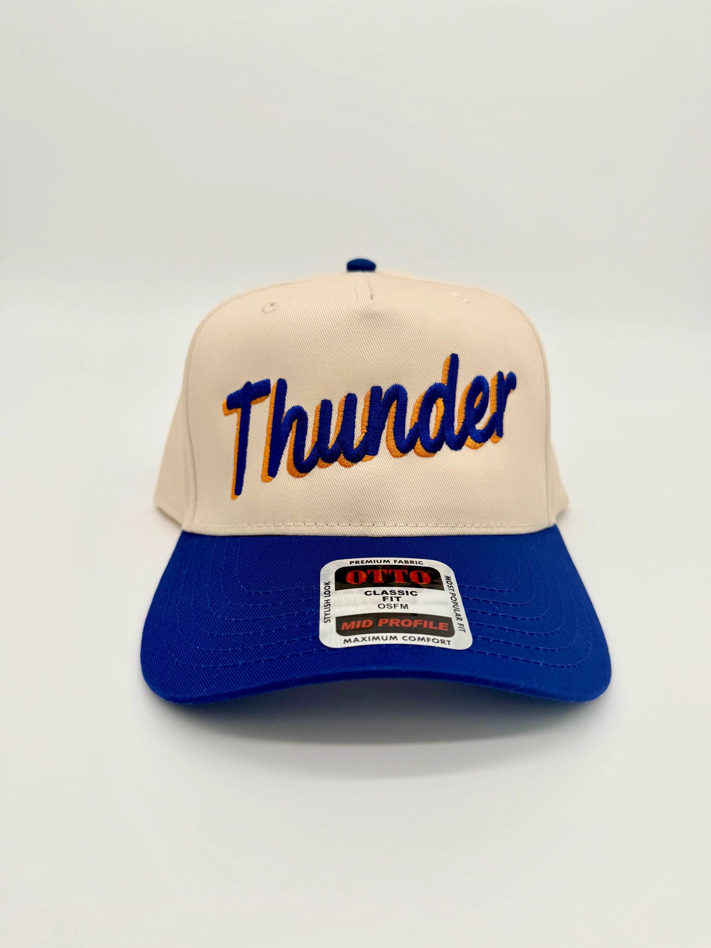 Two Tone Thunder Embroidered Trucker Hat
