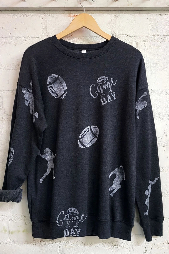 Game Day Stamped Sweatshirt