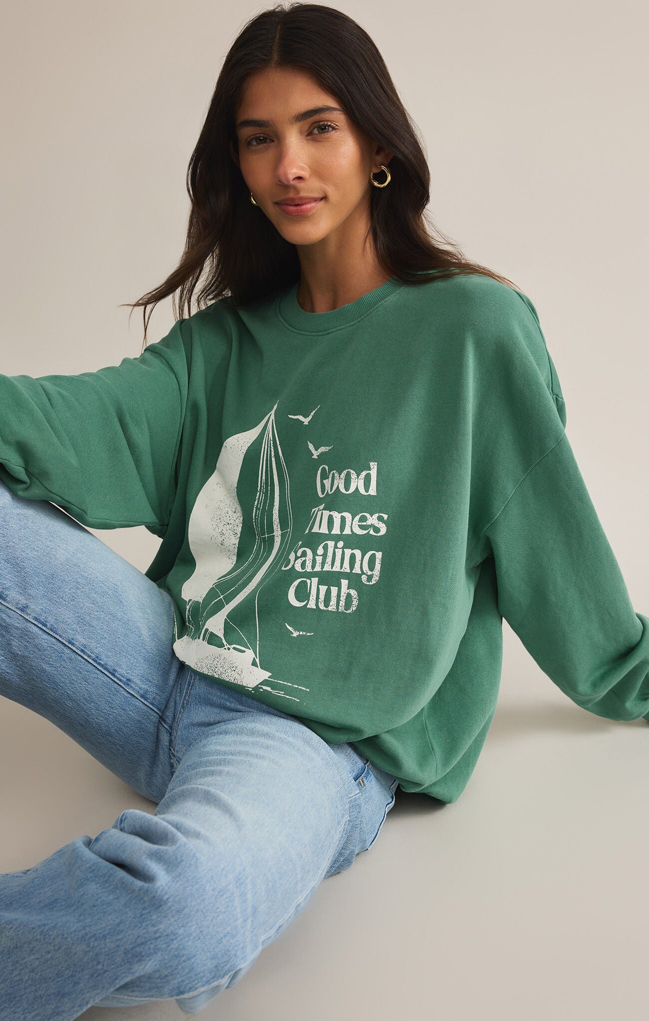 Z Supply Sail Away Sunday Graphic Sweatshirt
