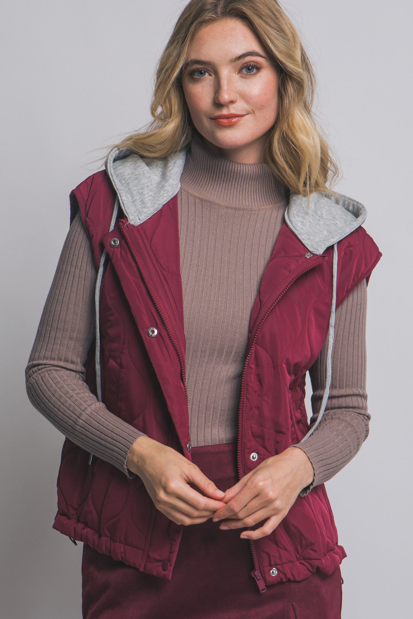 Cozy Hooded Quilted Vest