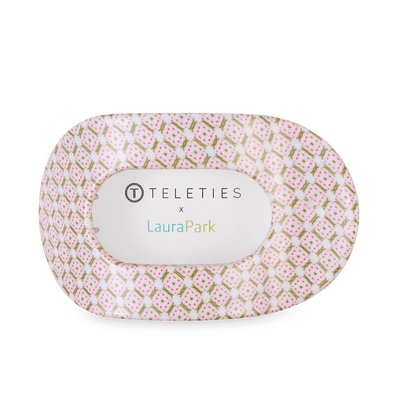 TELETIES Pine & Pearl Round Hair Clip-Medium