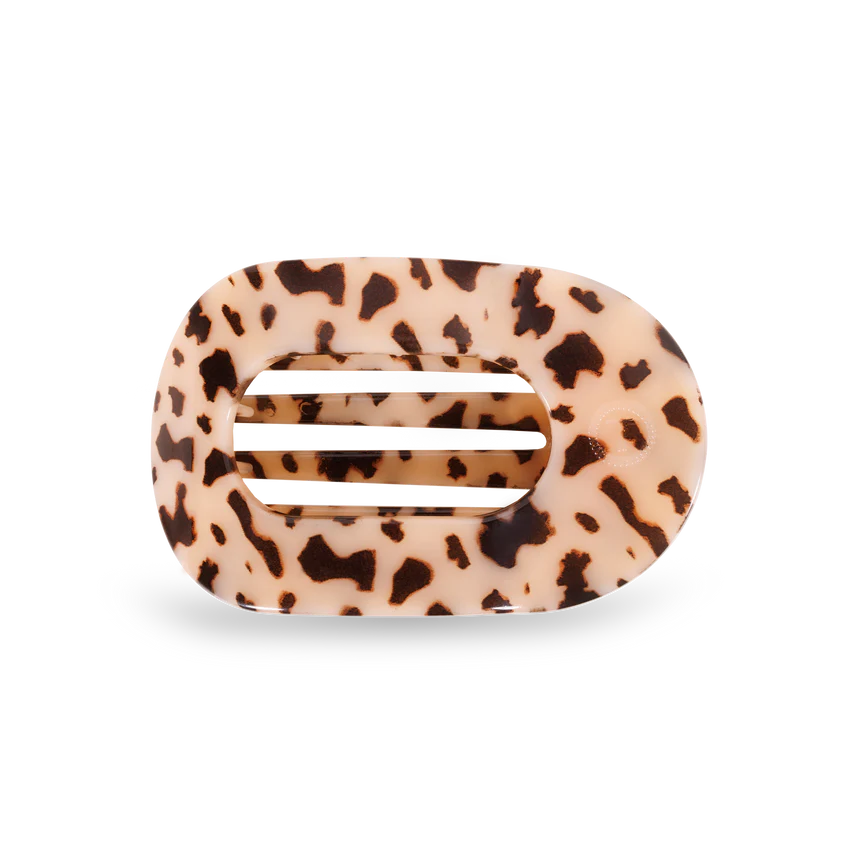 TELETIES Round Flat Hair Clip-Medium