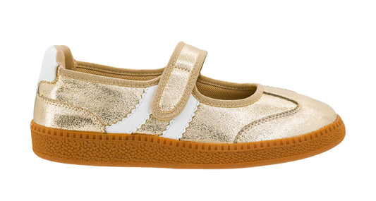 Calm Down Gold Mary Jane Sneaker by Corkys Footwear