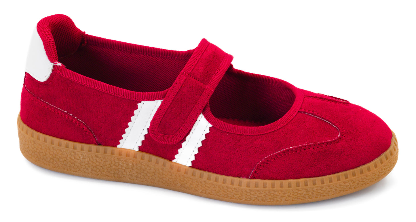 Calm Down Mary Jane Red Sneaker by Corkys Footwear