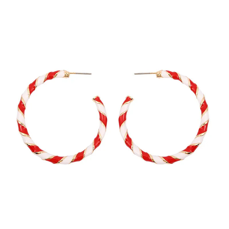 Color Twist Hoop Earrings