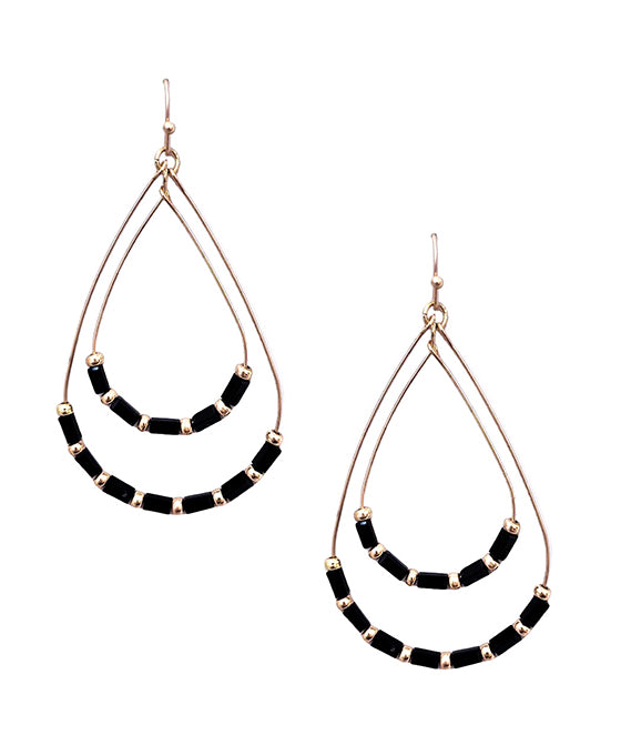 Double Wire Teardrop Earrings