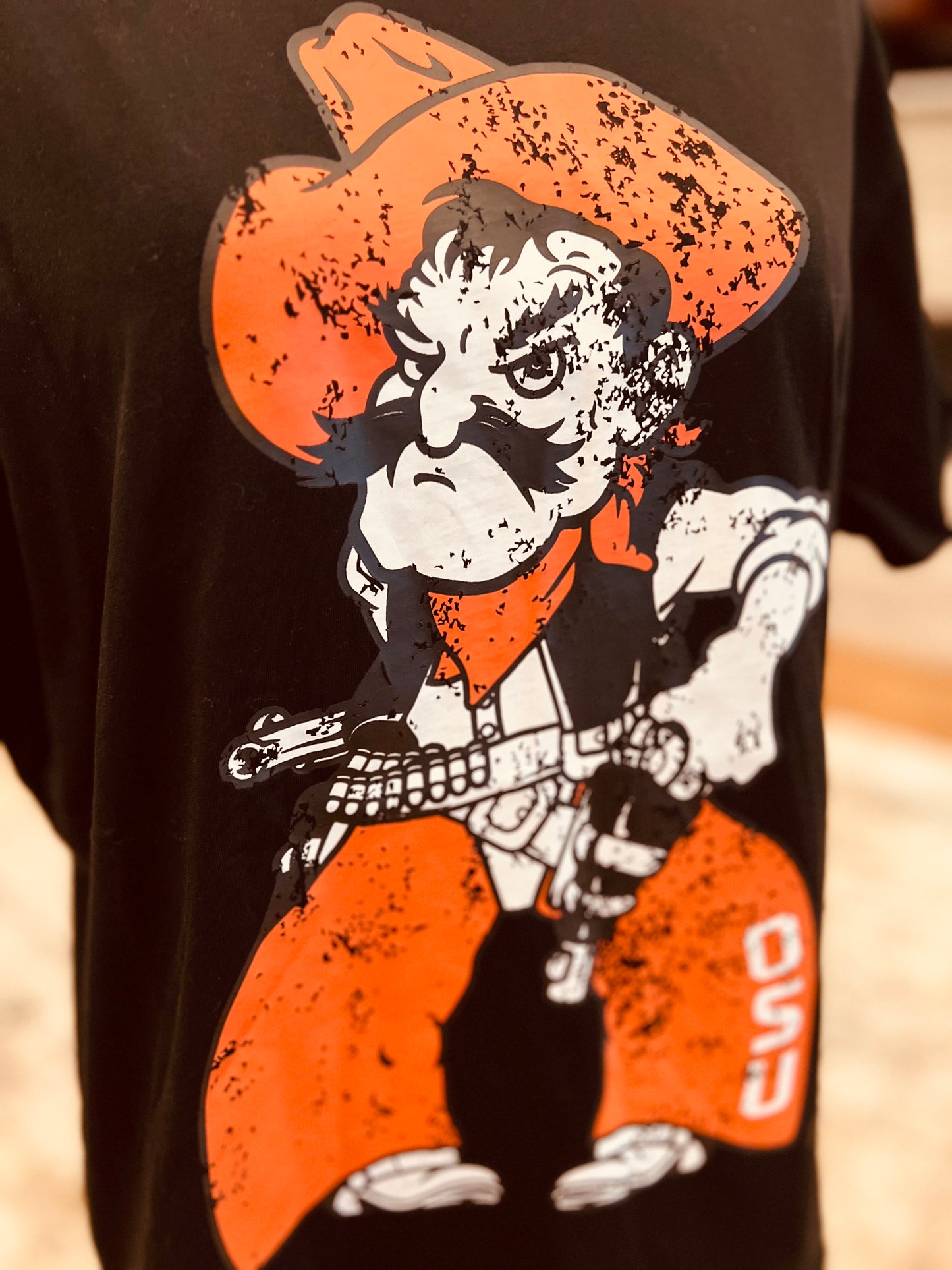BB Pistol Pete Black Oversized Stadium Graphic Tee