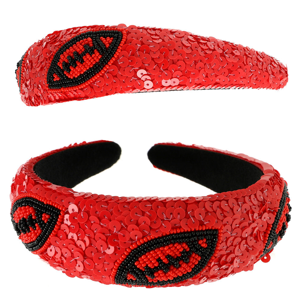 Football Sequin Headband