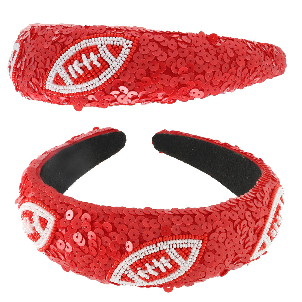 Football Sequin Headband