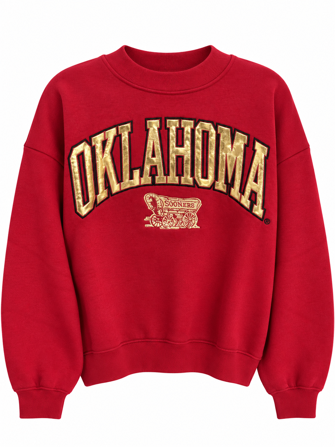 OU Stadium Oklahoma Gold Shine Fleece Sweatshirt