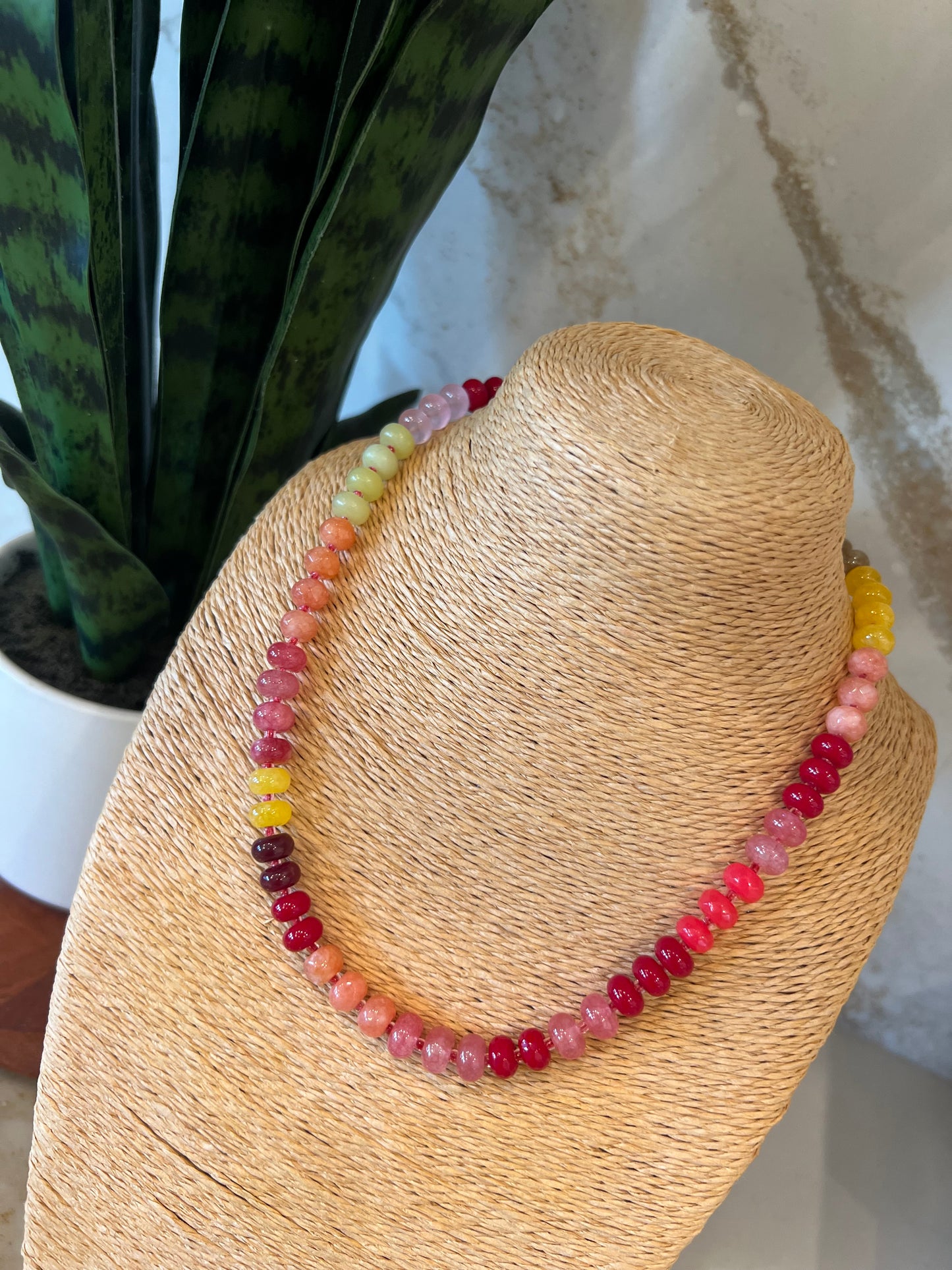 Vibrant Agate Necklace