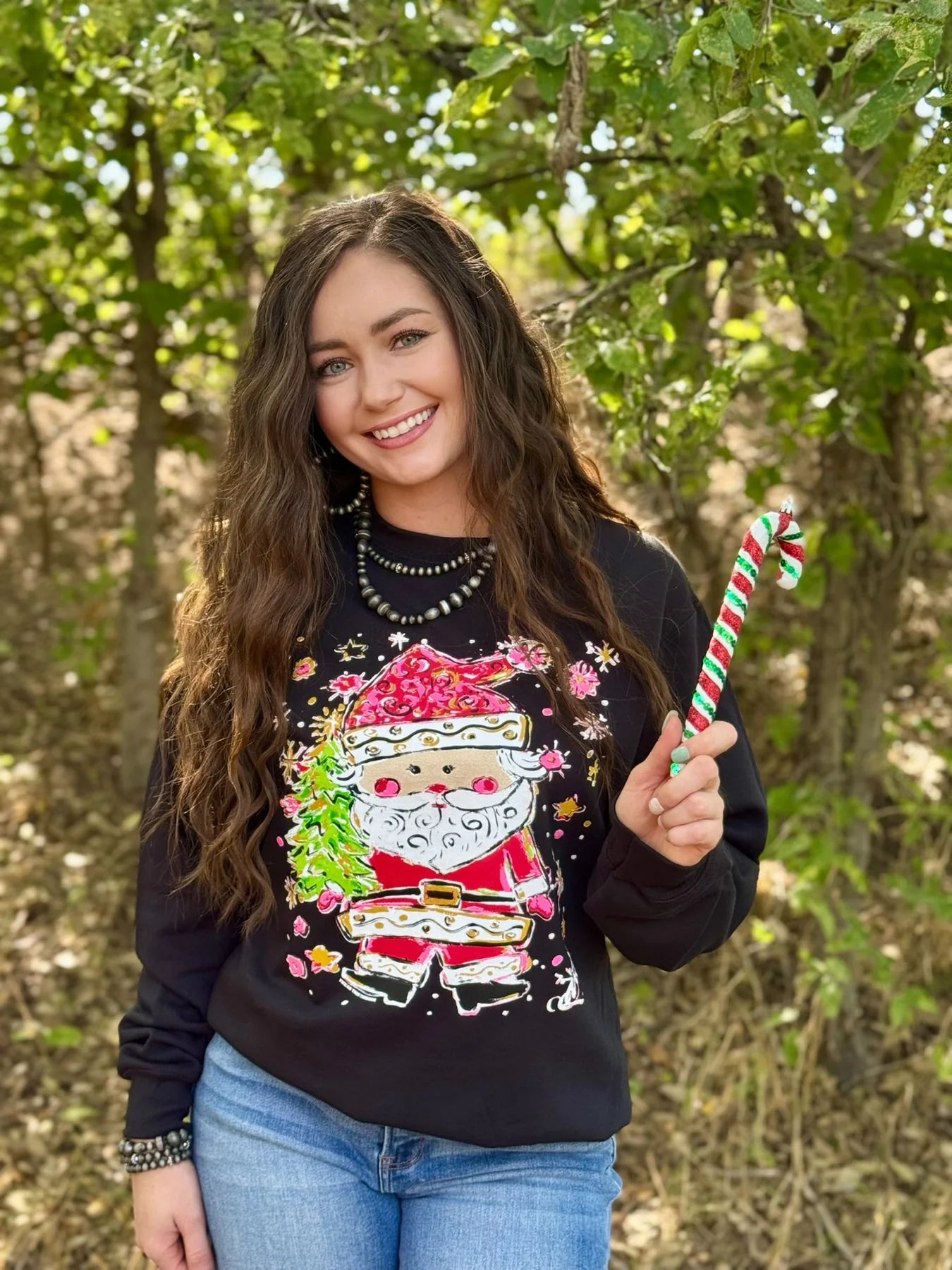 Callie Ann Stelter Santa Claus Graphic Sweatshirt
