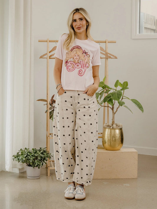 Dolly Parton 80's Tune Pink Ellie Perfect Tee by LivyLu