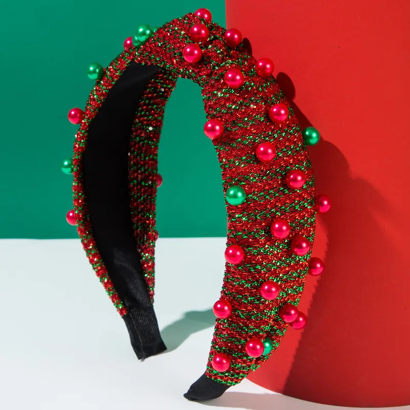 Metallic Stripe Christmas Headband