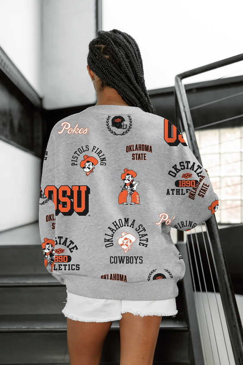 GC Oklahoma State Cowboys Always On Repeat Premium Fleece Sweatshirt