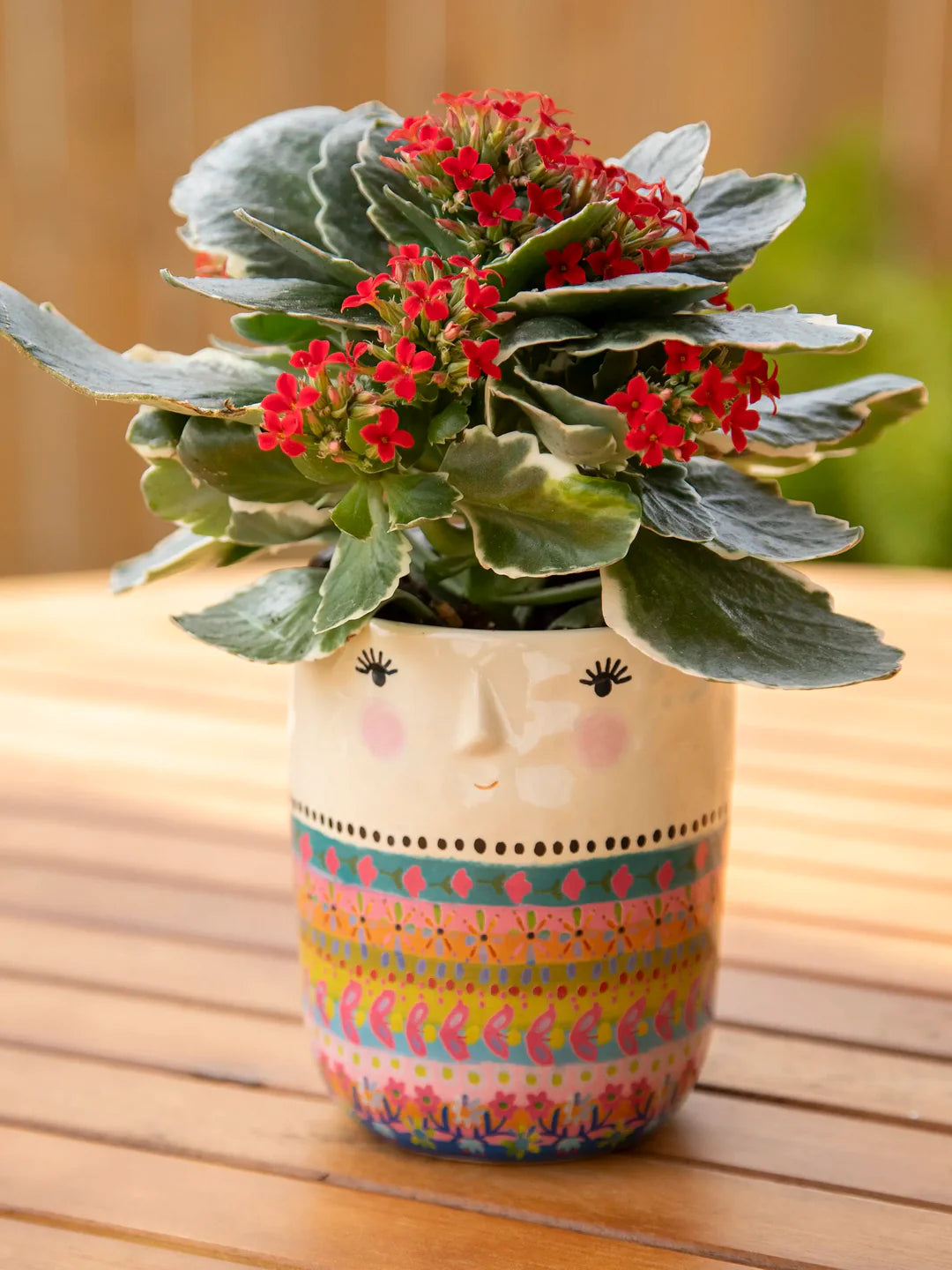 Natural Life Folk Lady Planter