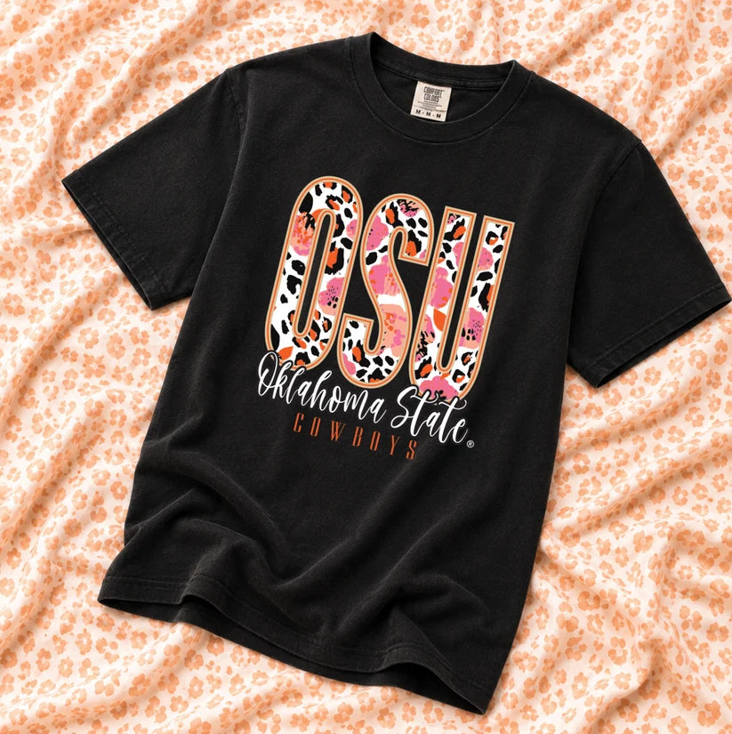 CJ OSU Mixed Pattern Graphic Tee