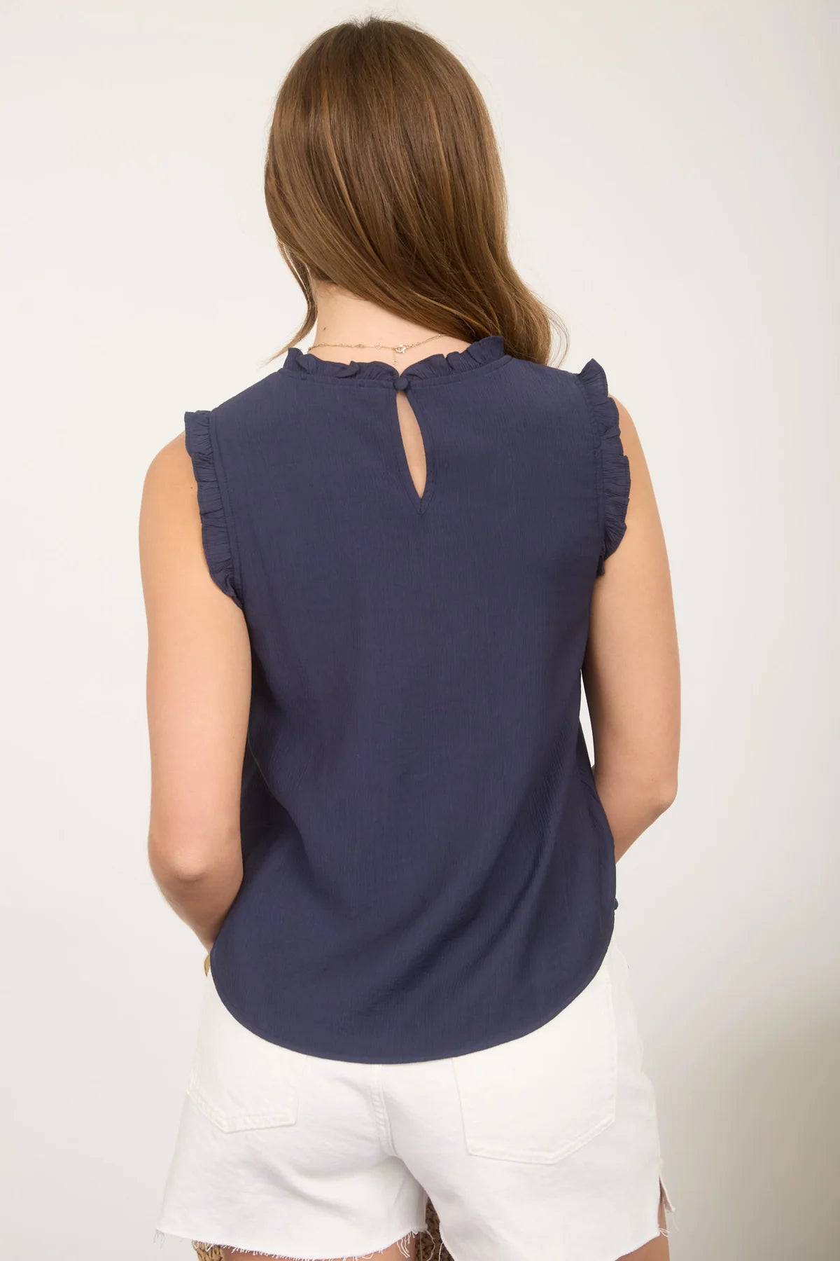 Ribbon Bow Sleeveless Top