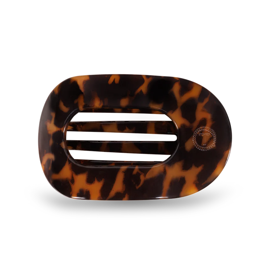 TELETIES Round Flat Hair Clip-Medium
