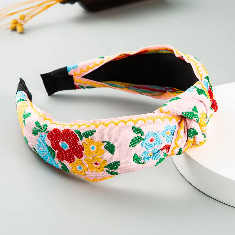 Simple Embroidered Headbands