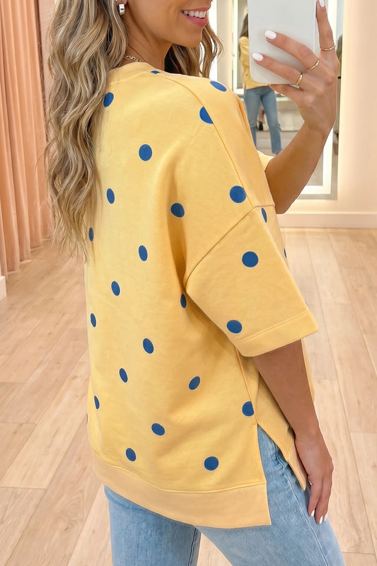 Polka Dot Oversized Top