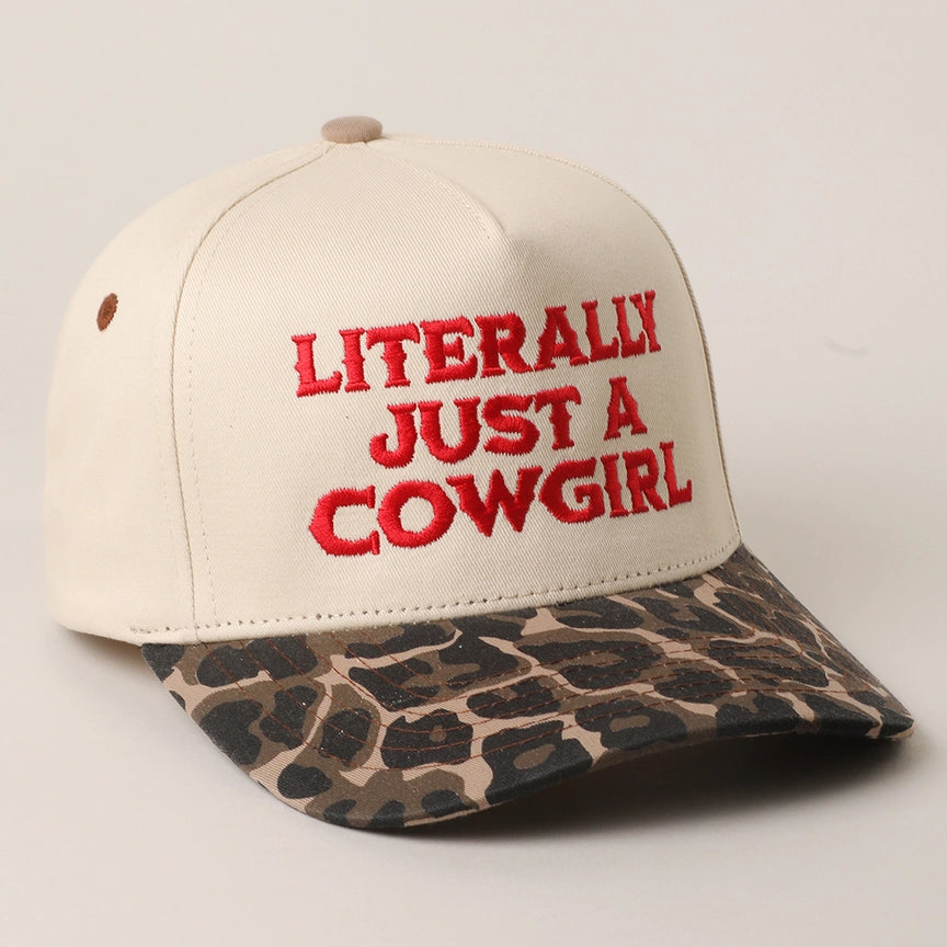Literally Just A Cowgirl Trucker Hat