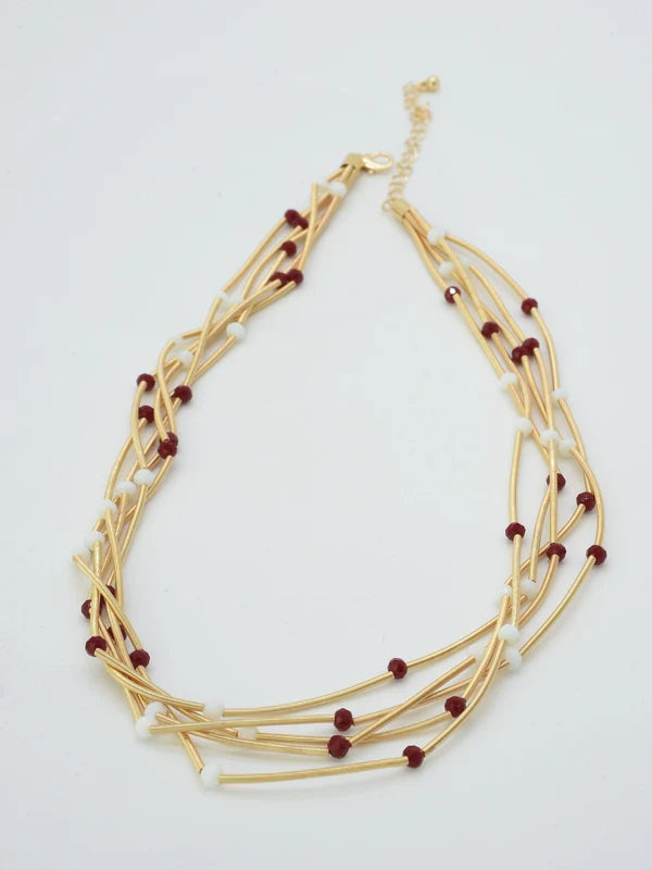 Multi Strand Bead Necklace