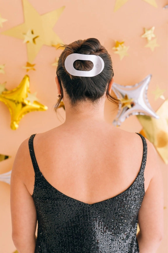 TELETIES Round Flat Hair Clip-Large