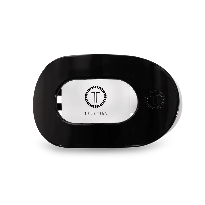 TELETIES Round Flat Hair Clip-Medium
