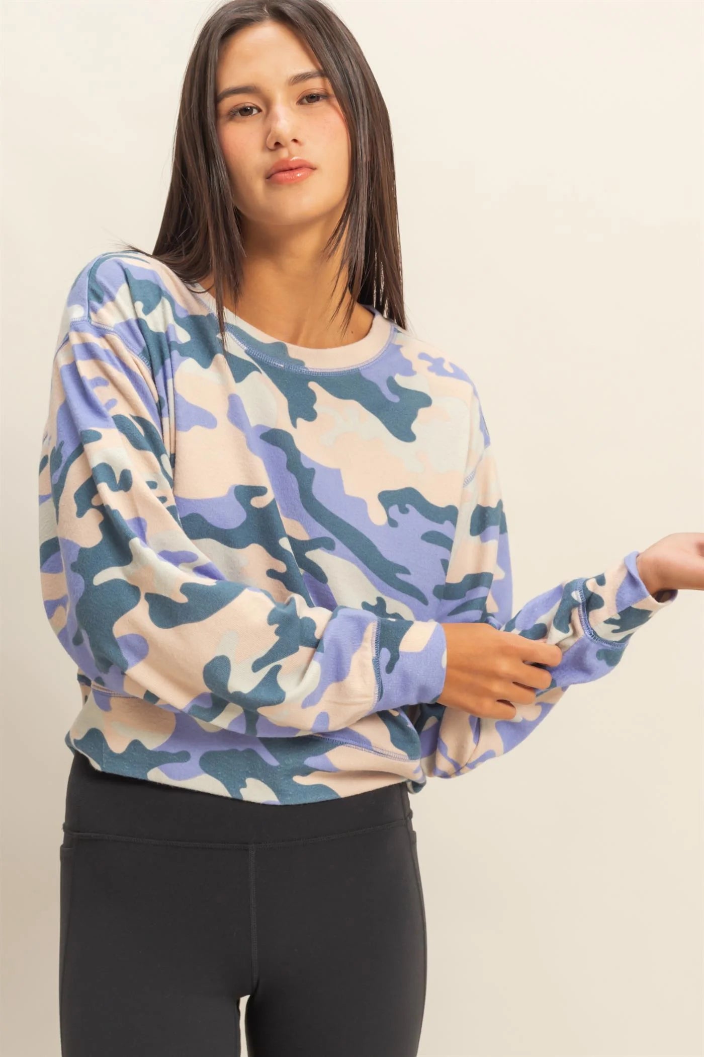 Comfy Camo L/S Top