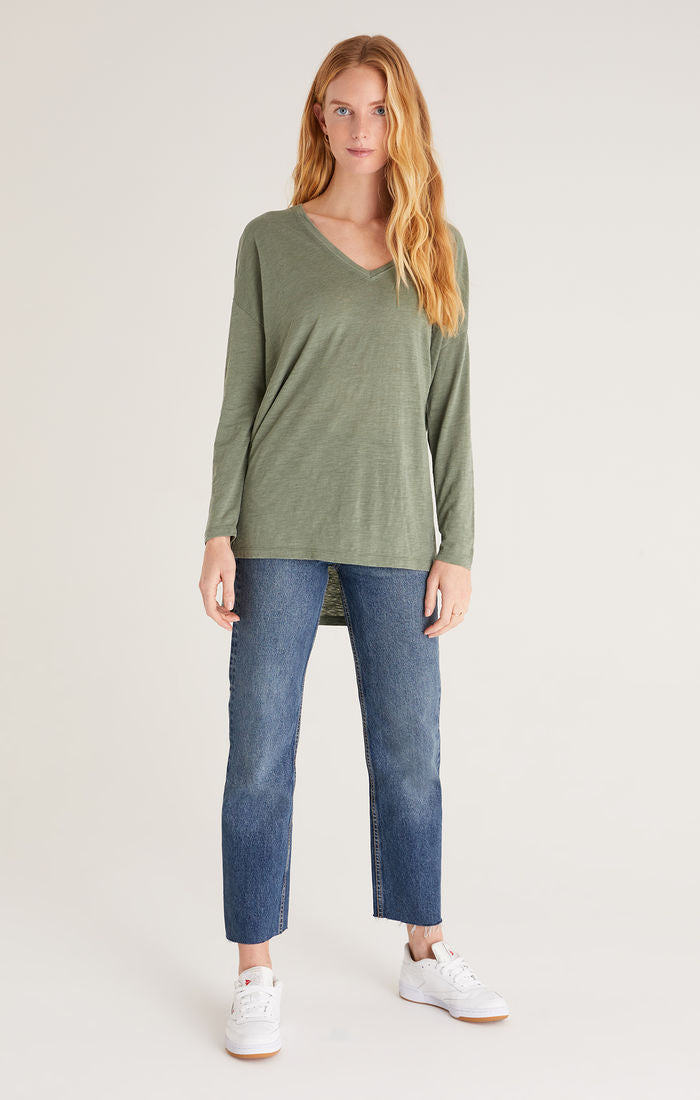 Z Supply Super Chill L/S Top Forest