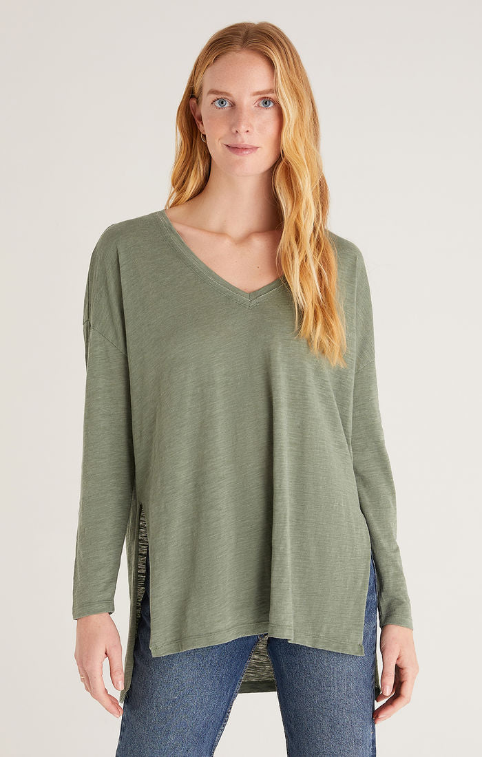 Z Supply Super Chill L/S Top Forest