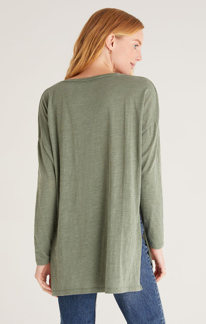 Z Supply Super Chill L/S Top Forest