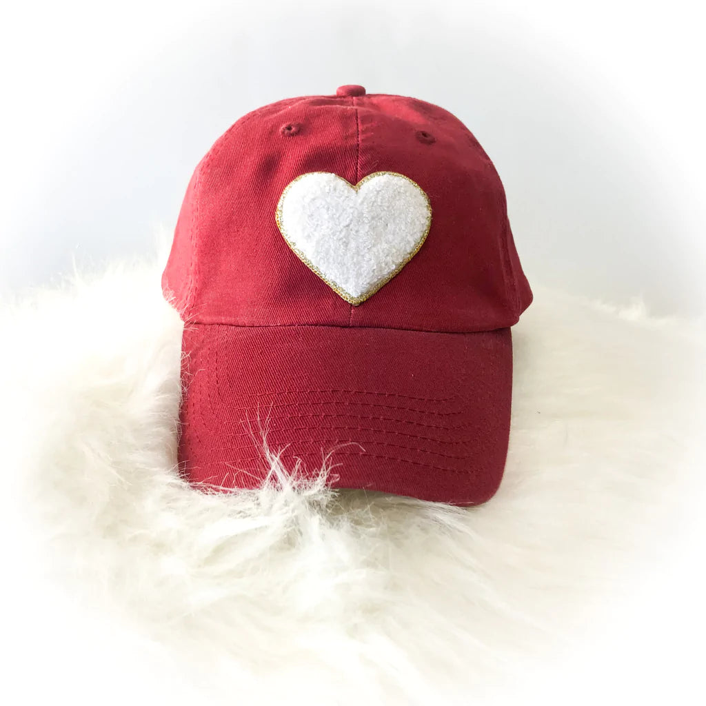Calamity Jane's Apparel Chenille Heart Patch Hat