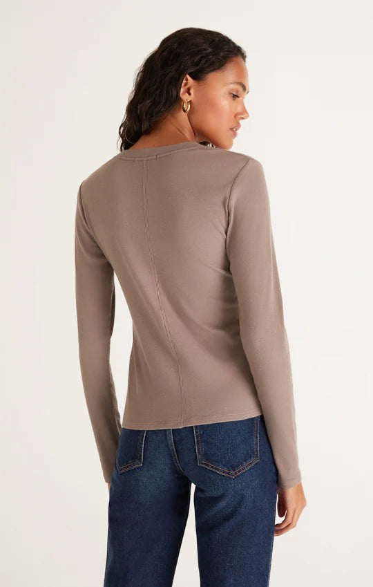 Z Supply Sirena L/S Ribbed Top